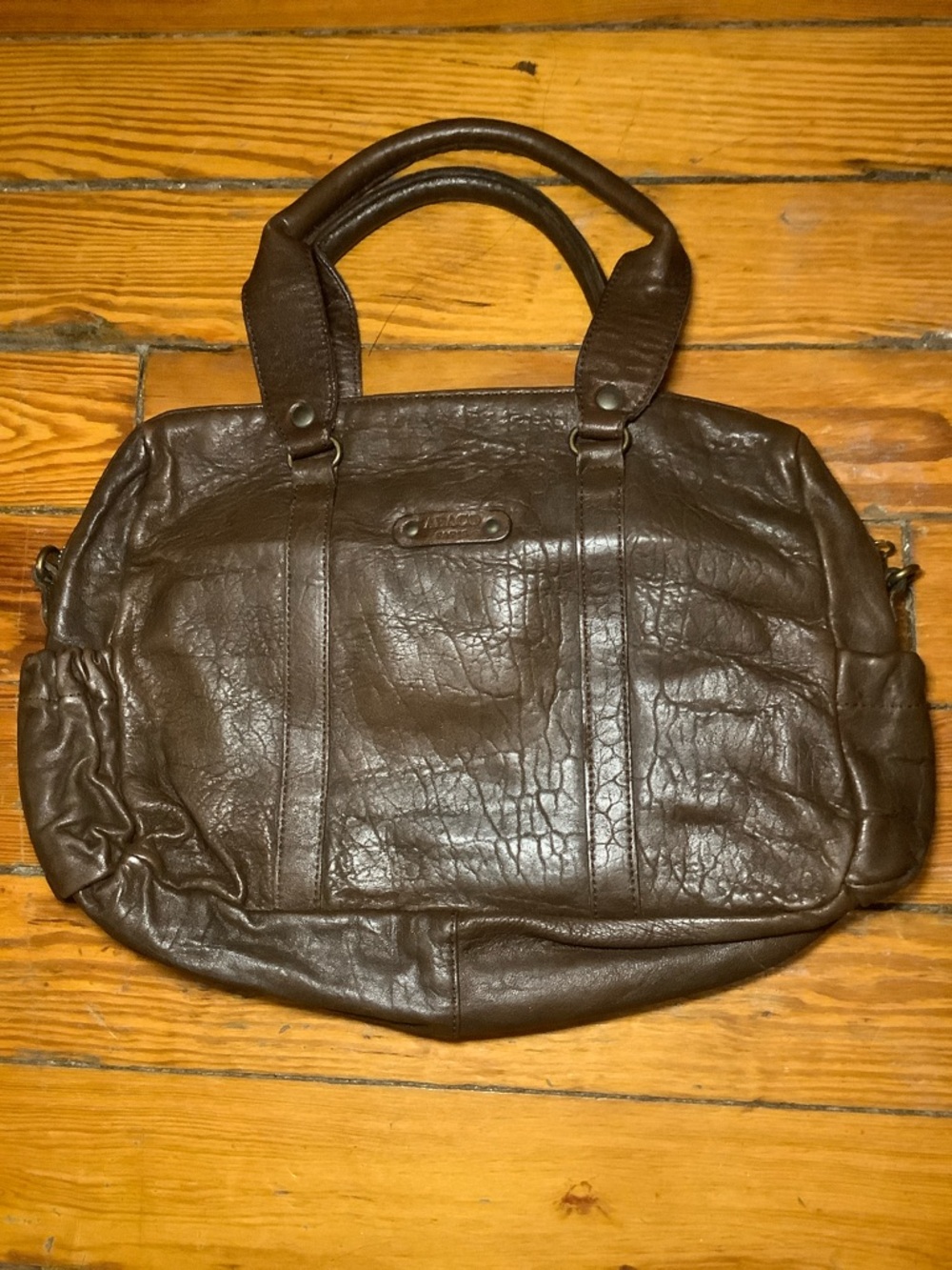 NWOT Y2K VTG Abaco Paris Leather Satchel - Picture 4 of 16